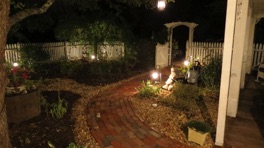 Front Garden At Night.JPG